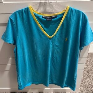 Ralph Lauren Sport Blue and Yellow Tee